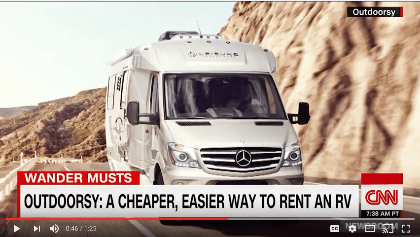 CNN Covers Outdoorsy: “A Cheap, Easier Way to Rent An RV”
