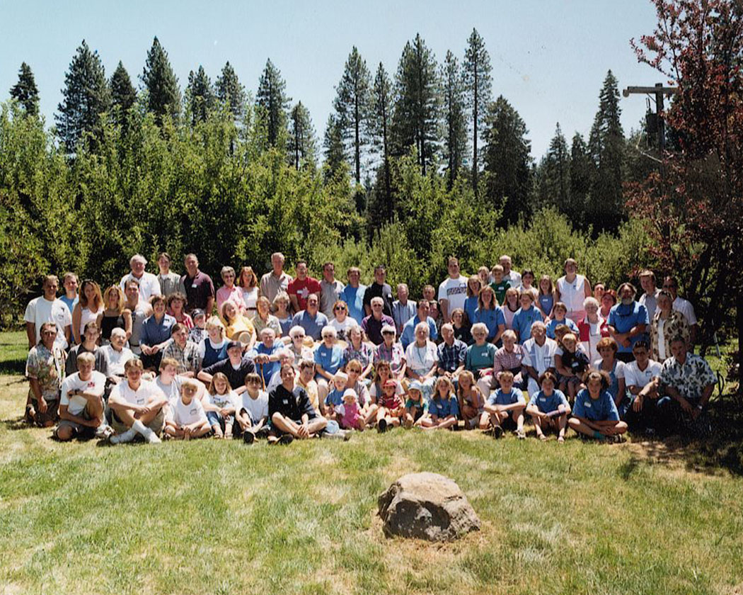 family reunion campout group picture