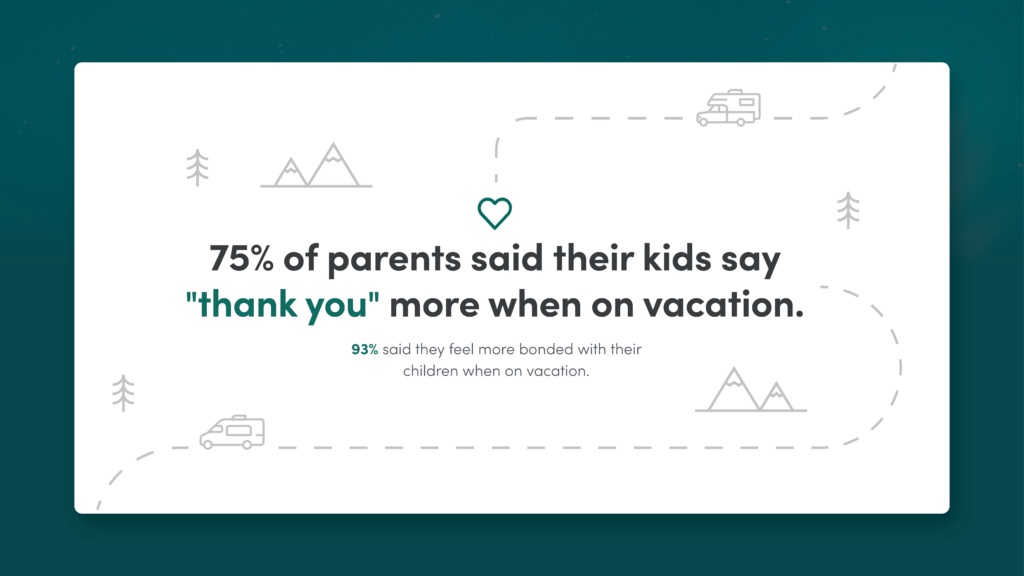 More kids say thank you more on vacation